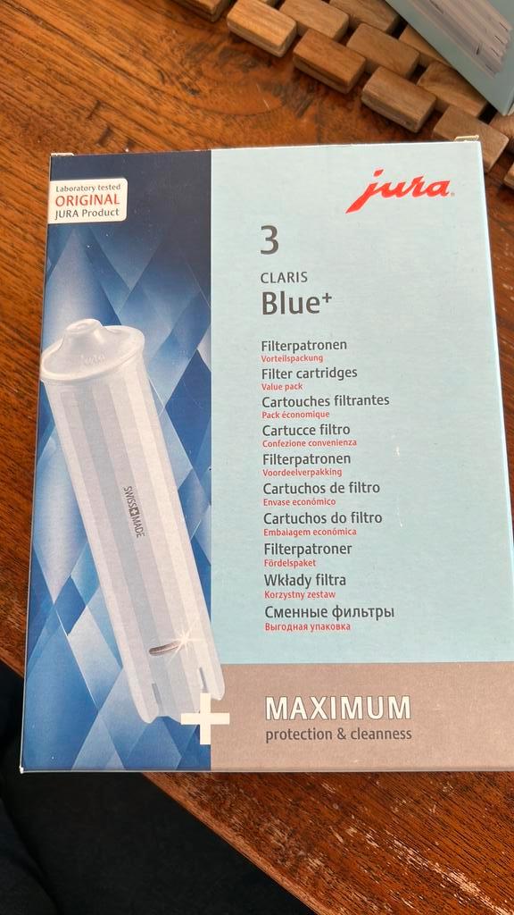 4 stuks JURA Filterpatronen Claris Blue+, Elektronische apparatuur, Koffiemachine-accessoires, Nieuw, Ophalen of Verzenden