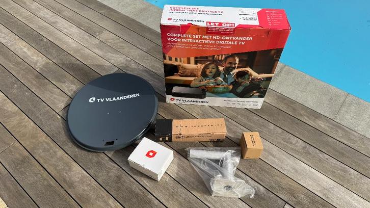 TV Vlaanderen sattelietschotel NIEUW, TV, Hi-fi & Vidéo, Antennes paroboliques, Neuf, Antenne (parabolique), Enlèvement