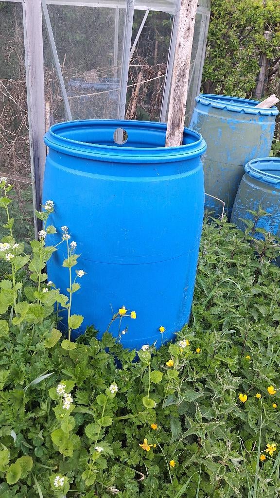 Tonneaux, Jardin & Terrasse, 75 à 150 litres, Enlèvement, Utilisé, Synthétique