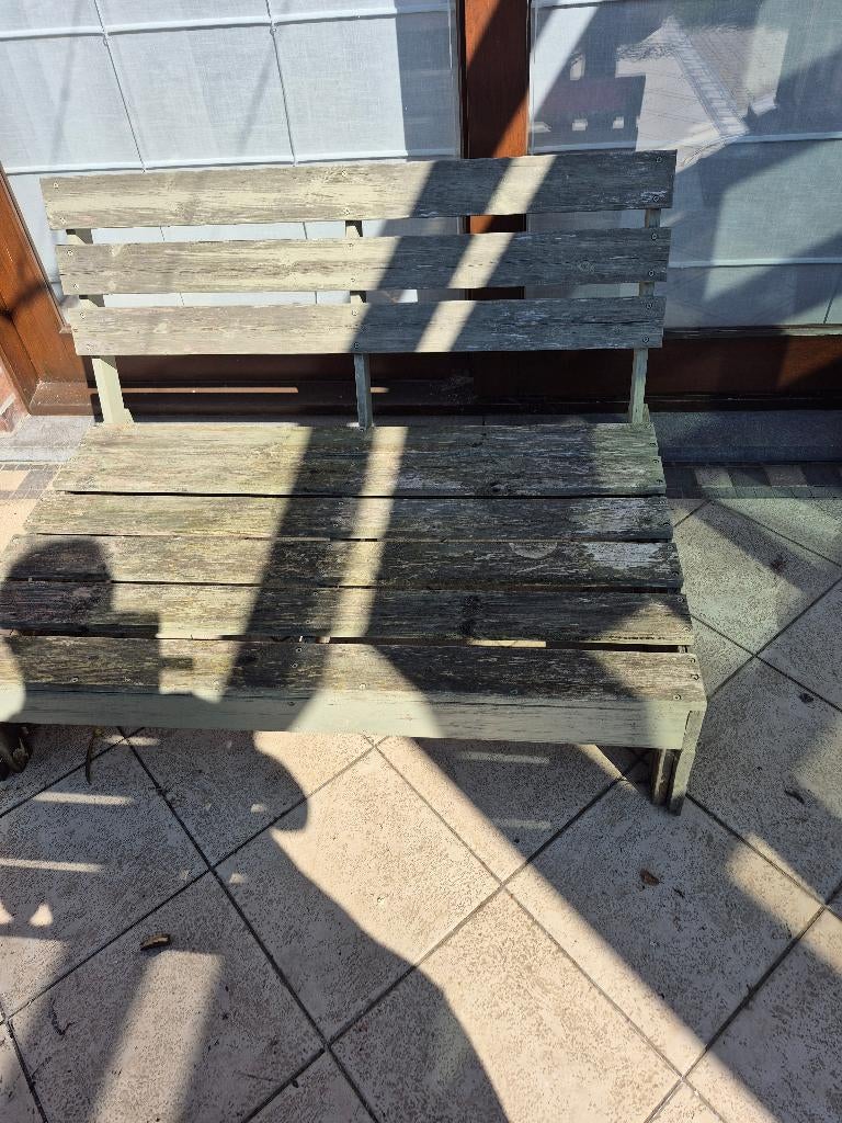 canapé en palettes avec 2 ensembles de coussins, Jardin & Terrasse, Enlèvement, Utilisé, Bois