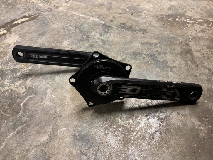 Rotor Crank + SRM dubbel powermeter + crankbladen, Fietsen en Brommers, Fietsonderdelen, Zo goed als nieuw, Racefiets, Crankstel of Pedalen
