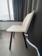 6 Stoelen "olivia" Wit met zwart onderstel, Huis en Inrichting, Stoelen, Ophalen, Wit, Zo goed als nieuw, Vijf, Zes of meer stoelen