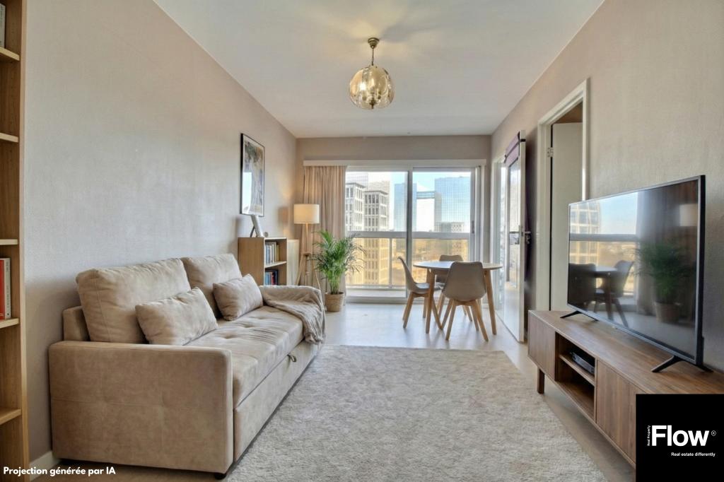 Lichte studio, 1000 Brussel met terras, Immo, Bruxelles, Tot 200 m², Brussel, 1 kamers