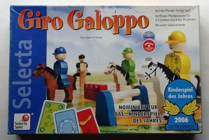 Selecta : GIRO GALOPPO de Selecta , une course de chevaux, Kinderen en Baby's, Speelgoed | Educatief en Creatief, Gebruikt, Ophalen of Verzenden