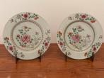 2 assiettes chinoises roses à décor de fleurs, Enlèvement