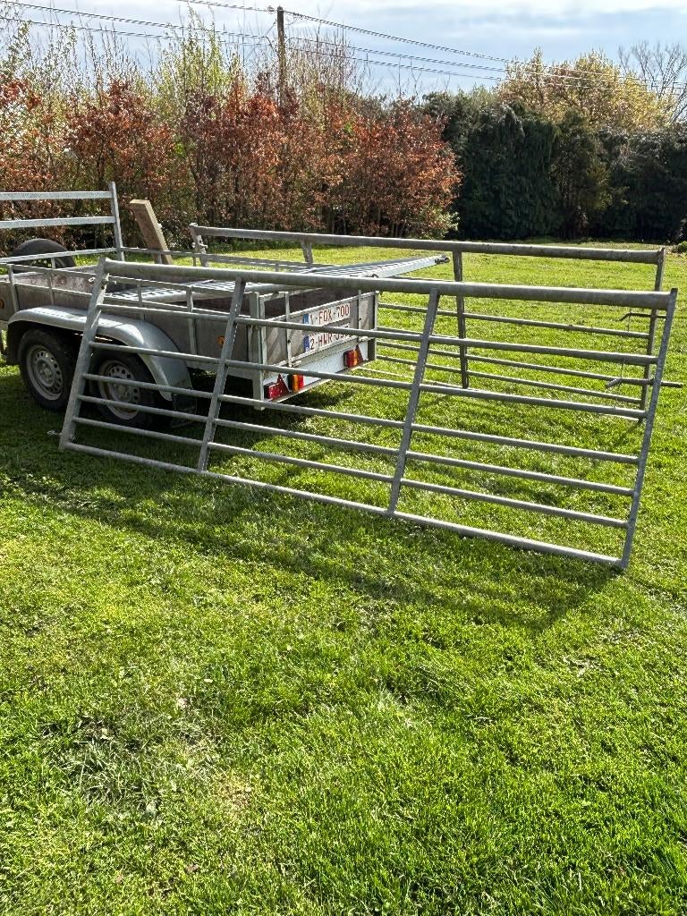 Weidehek poort galva metaal 1* 360 cm en 2*300 cm  dieren, Niet van toepassing, 0 tot 2 jaar, 160 tot 165 cm, Meerdere dieren
