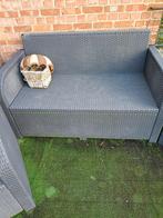 Lounche set en 2 ligzetels+ houten stoel, Tuin en Terras, Ophalen