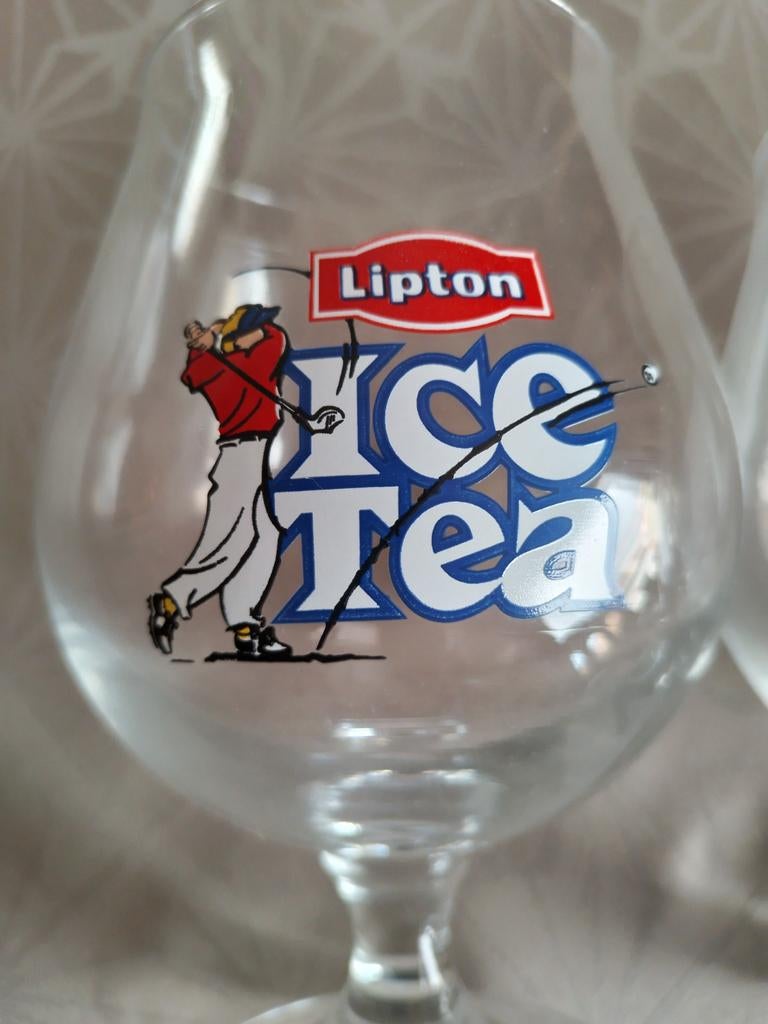 4 verres à thé glacé, Maison & Meubles, Cuisine | Vaisselle, Enlèvement ou Envoi, Comme neuf, Verre, Verre ou Verres