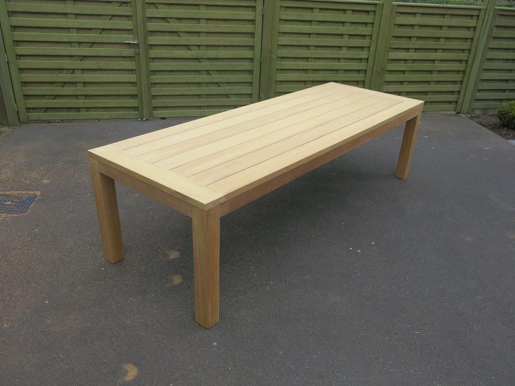 à vendre grande table de jardin en teck bon prix, Jardin & Terrasse, Enlèvement, Neuf, Rectangulaire, Bois de teck