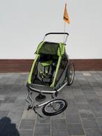 Fietskar Croozer For 2 Kids, geen scheuren!!, Fietsen en Brommers, Ophalen, Gebruikt, Opvouwbaar, 80 kg of meer