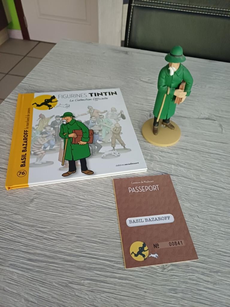 Figurine Basil Barazoff Collection Officielle Moulinsart, Enlèvement ou Envoi, Tintin, Comme neuf, Statue ou Figurine