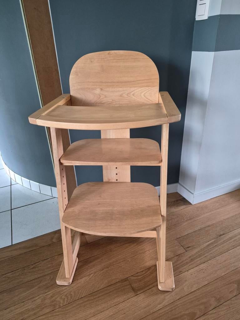 Houten kinderstoel, verstelbaar, Kinderen en Baby's, Kinderstoelen, Ophalen