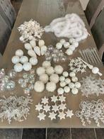 Kerst:120 stuks kerstballen (wit-transparant), Ophalen, Gebruikt