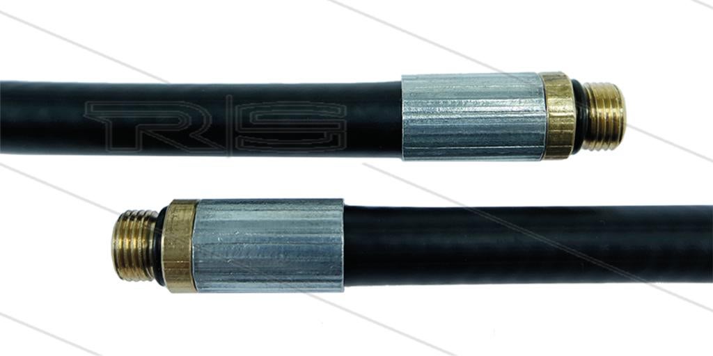 Zwarte Rioolslang 25m NW6 met O-ring 300 Bar, Verzenden