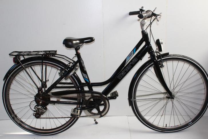 28 inch Alu Minerva Jeugd-damesfiets - 7 versn. (kader 47cm), Vélos & Vélomoteurs, Vélos | Filles, Utilisé, 26 pouces ou plus