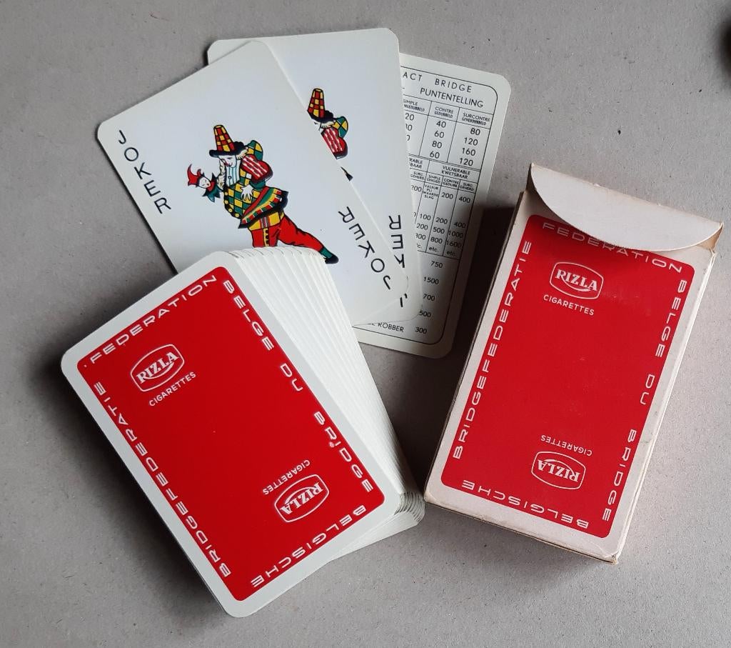 SPEELKAARTEN SIGARETTEN RIZLA RECLAME TABAK TABAC, Verzamelen, Ophalen of Verzenden, Speelkaart(en)