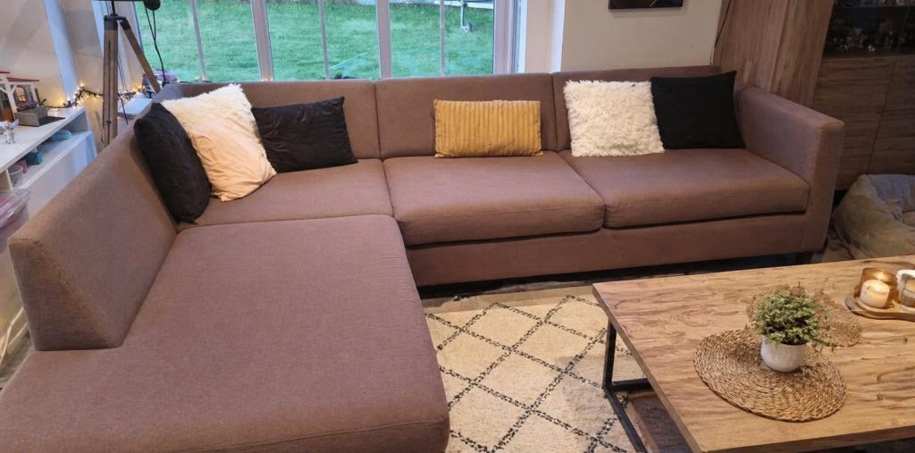 Hoekzetel grijs, Maison & Meubles, Canapés | Salons, 100 à 125 cm, Banc d'angle, Enlèvement, Utilisé