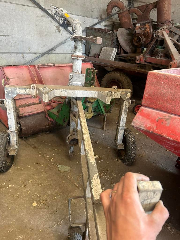 Gegalvaniseerde haspelkar met waterpistool, Ophalen, Akkerbouw, Beregening en Drainage