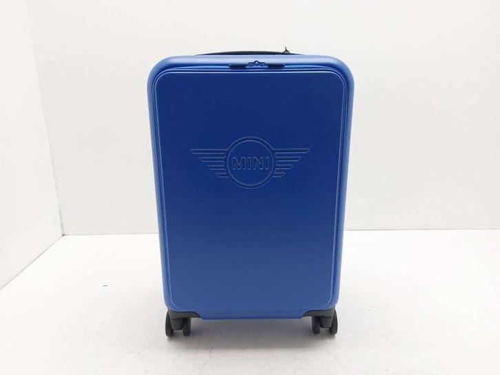 MINI Cabin Trolley - Debossed Blazing Blue - Met Laptopvak, Handtassen en Accessoires, Koffers, Nieuw, Hard kunststof, 50 tot 60 cm