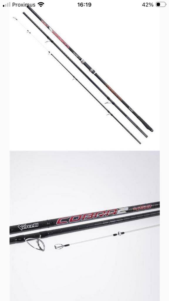 Volledige set zeevis materiaal incl aas, kopen=vissen (set2), Ophalen, Zo goed als nieuw, Complete set