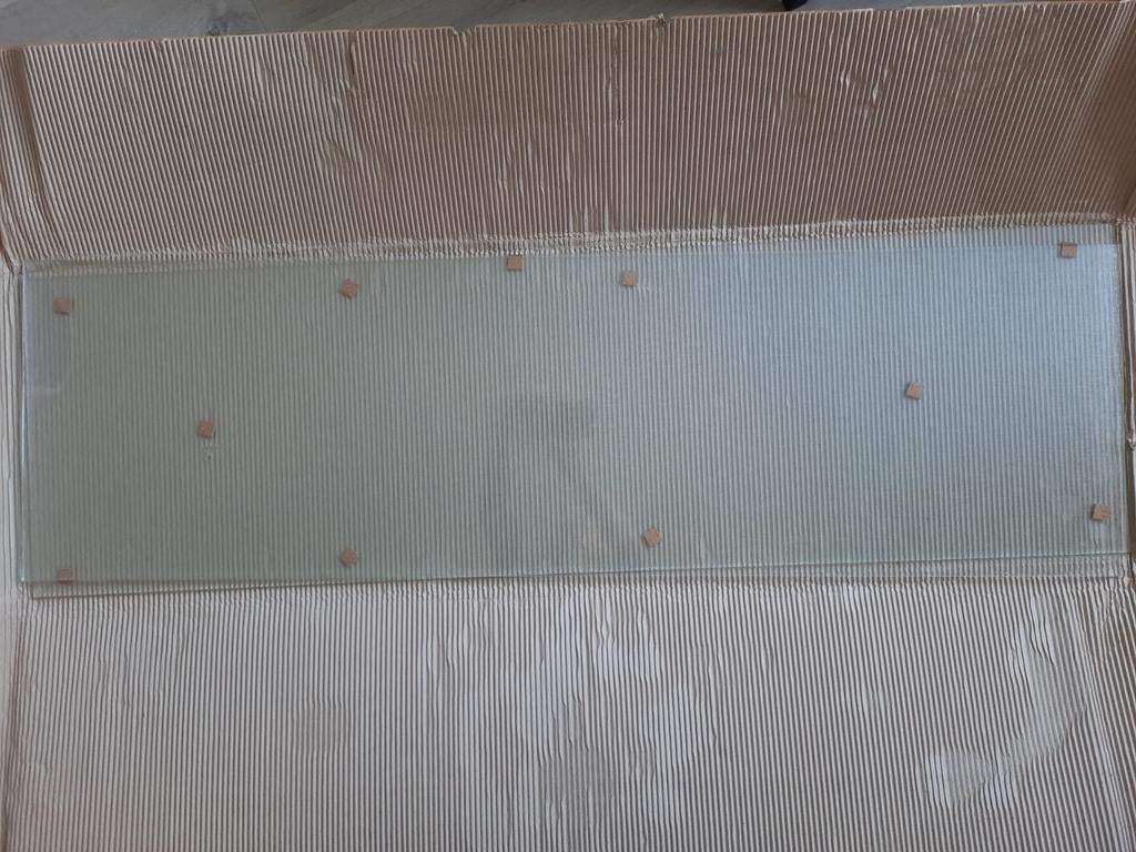 Figuurglas 2 stuks voor binnendeuren, Doe-het-zelf en Bouw, Glas en Ramen, Ophalen, Nieuw, Minder dan 80 cm, 120 tot 160 cm