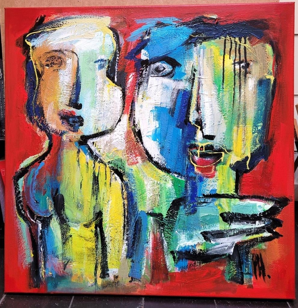 Peter HERMANS, Verdiepen, Antiek en Kunst, Kunst | Schilderijen | Modern, Ophalen of Verzenden