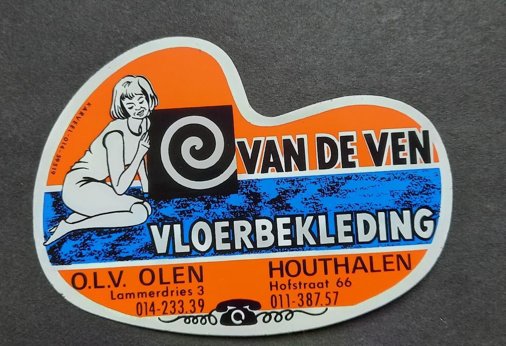 Sticker Van de Ven O.L.V. Olen / Houthalen, Verzenden, Zo goed als nieuw