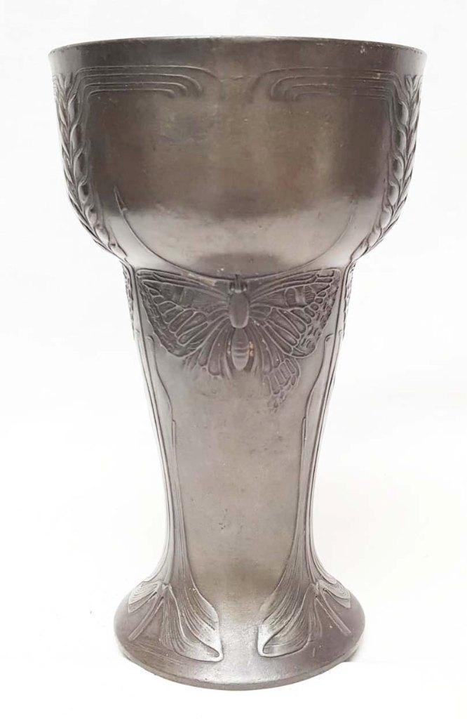 Tasse en étain - Jugendstil - Hugo Leven., Antiquités & Art, Antiquités | Services (vaisselle) pièces, Enlèvement ou Envoi