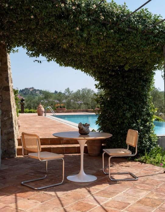 table tulipe chaises tulipe laminate céramique, Enlèvement ou Envoi, Chaise