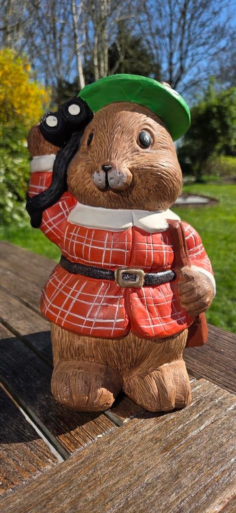 Tirelire/écureuil en pierre vintage, Enlèvement ou Envoi