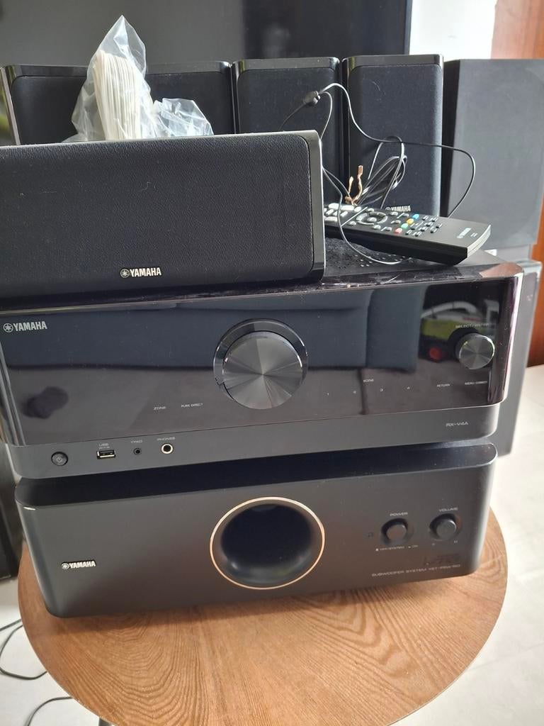 Yamaha MusicCast RX-V4A + YST-FSW150 + 5 haut-parleurs, Enlèvement, Système 5.1, Autres marques