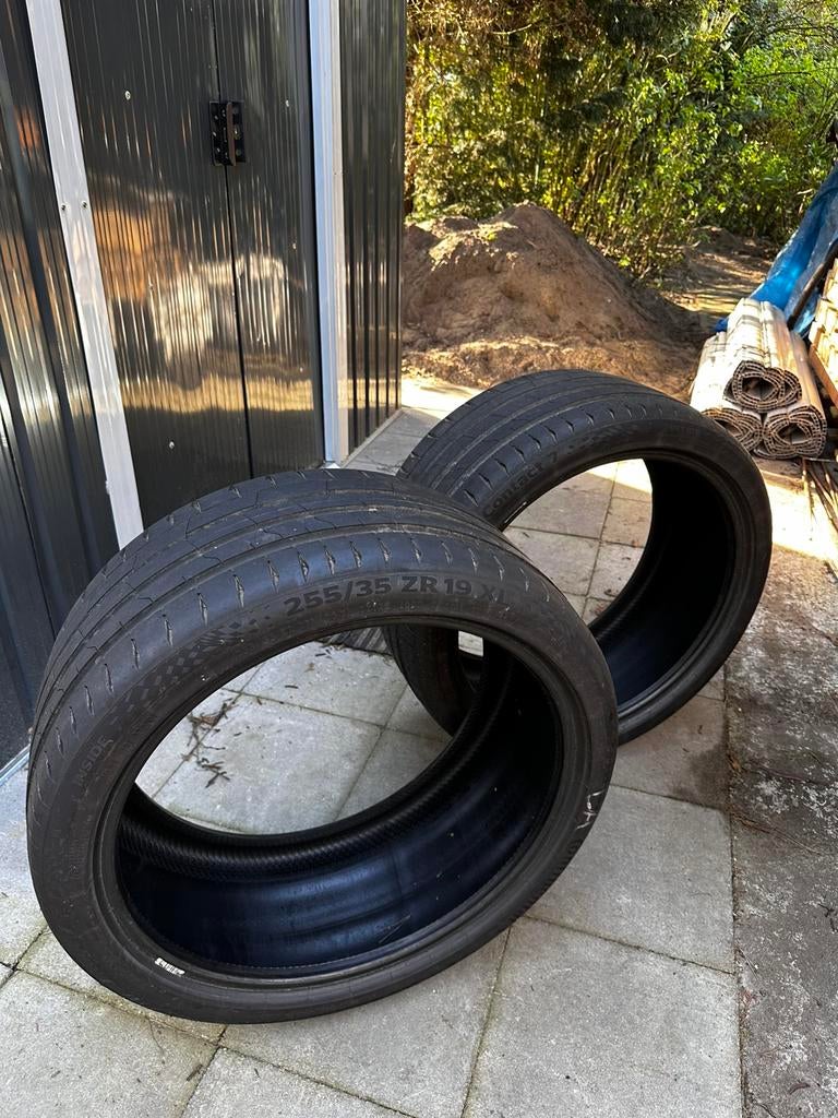 Continental Sportcontact 7 255/35 ZR19, Auto-onderdelen, Banden en Velgen, Gebruikt, 255 mm, Band(en), Personenwagen