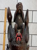 685) Ceremonieel masker medicijnman inteeltie negerkes, Antiek en Kunst, Ophalen of Verzenden