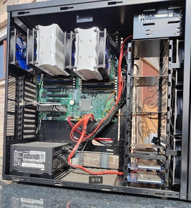 Snelle PC / Superserver - Xeon Dual-Processor, Computers en Software, Desktop Pc's, Zo goed als nieuw, 2 tot 3 Ghz, HDD, SSD, 64 GB of meer