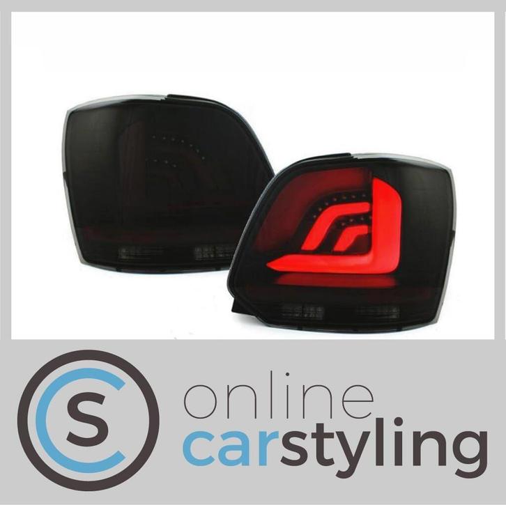 LED Achterlichten VW Polo 6R Lightbar Design Zwart, Auto-onderdelen, Verlichting, Volkswagen, Nieuw, Ophalen of Verzenden