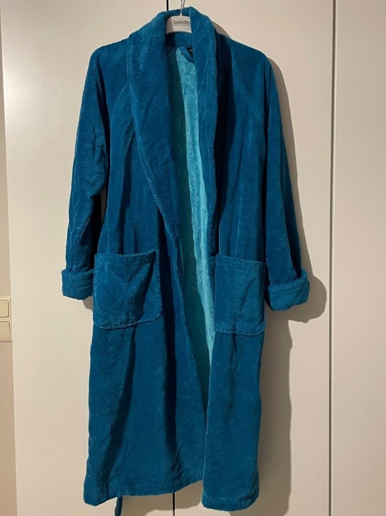 Badjas (S) Aquanova, Kleding | Dames, Homewear, Blauw, Ophalen of Verzenden, Maat 36 (S), Gedragen