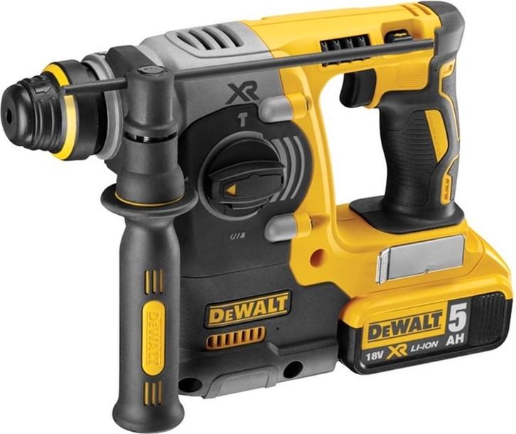 DEWALT DCH 273P1 18V HAMERBOOR MET 5AH BATT, Doe-het-zelf en Bouw, Gereedschap | Boormachines, Gebruikt, Boor- en/of Breekhamer