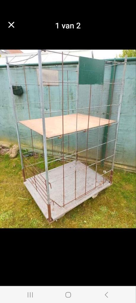 Container, rolcontainer, transsportkar, Doe-het-zelf en Bouw, Transportwagens, Ophalen