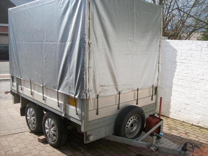 mooie ongeremde kipper met huif merk pts, Auto diversen, Aanhangers en Bagagewagens, Gebruikt, Ophalen