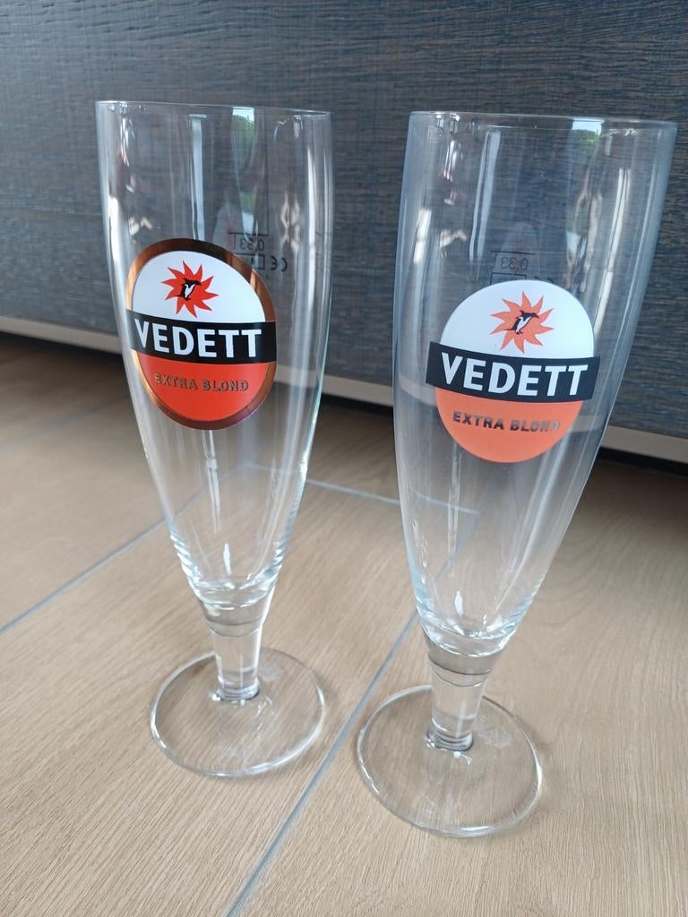 Vedett glazen, Ophalen