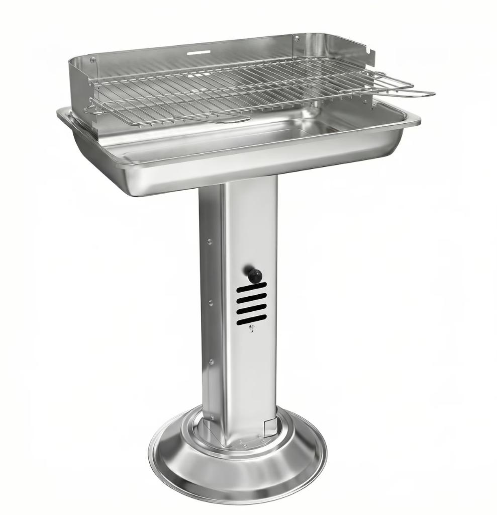 Barbecue en acier inoxydable fraîchement emballé, Jardin & Terrasse, Enlèvement, Neuf