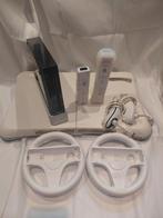 Nintendo Wii functionele zwarte set, Verzenden, Refurbished, Met 2 controllers, Met Balance Board