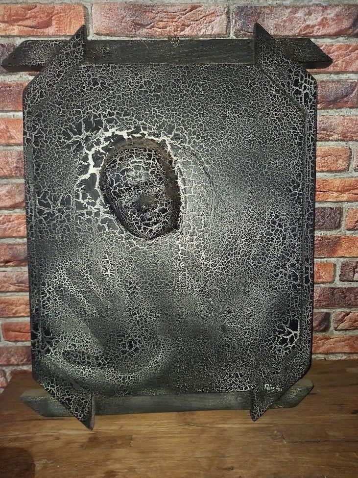 2 kaders  en wandtapijt, Huis en Inrichting, Woonaccessoires | Wanddecoraties, Wit, Handgemaakt, Ophalen