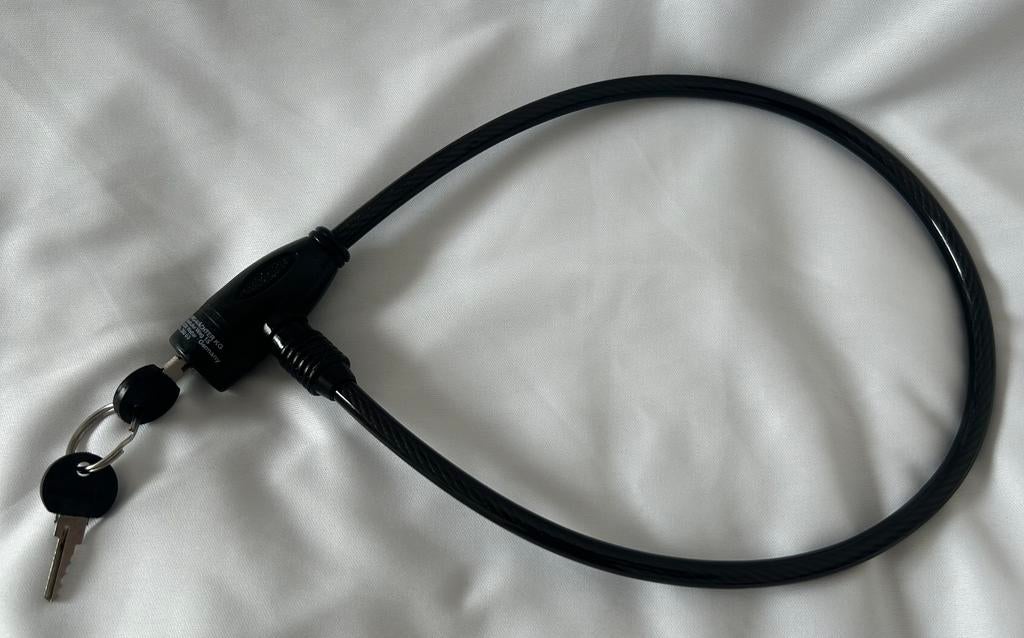 Antivol vélo à câble avec clé, Informatique & Logiciels, Pc & Câble réseau, Enlèvement, Comme neuf