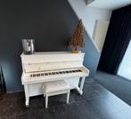 Piano A.M. Wilcke – perfecte staat – inclusief pianobank, Ophalen, Wit, Zo goed als nieuw, Piano