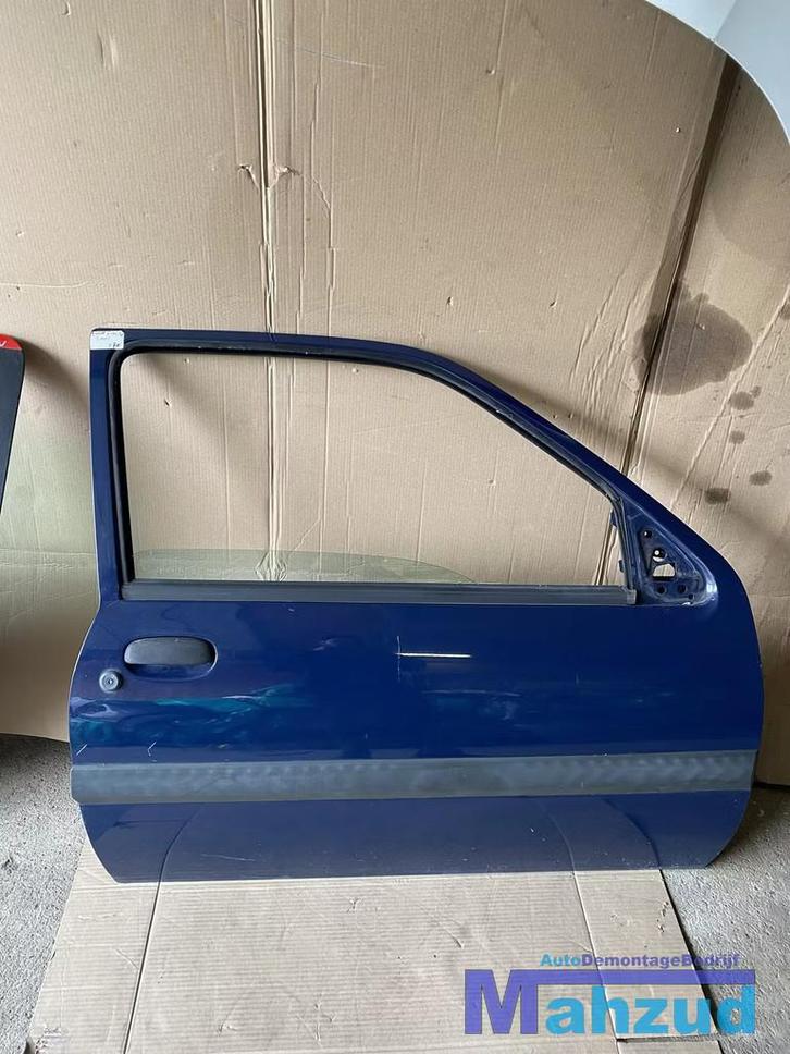 FORD FIESTA 4 BLAUW T0 TO rechts rechter voor deur portier, Auto-onderdelen, Carrosserie, Deur, Ford, Voor, Rechts, Gebruikt