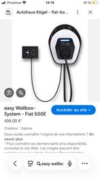 Easy Wallbox Fiat 500 E, Autos : Divers, Bornes de recharge, Enlèvement, Comme neuf, Borne de recharge