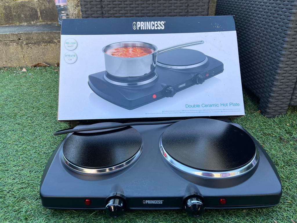 Dubbele keramische kookplaat, Electroménager, Tables de cuisson, Céramique, Enlèvement, Utilisé, 3 zones de cuisson ou moins