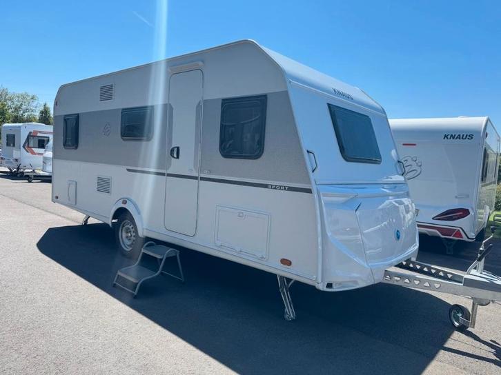Knaus Sport 500 KD mover,luifel, Caravans en Kamperen, Caravans, Bedrijf, tot en met 5, 1000 - 1250 kg, Treinzit, Knaus, Vast bed