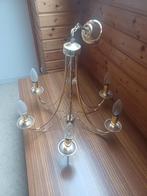 Kroonluchter in geel metaal - gekocht bij Massive., Huis en Inrichting, Lampen | Kroonluchters, Ophalen, Zo goed als nieuw, Metaal